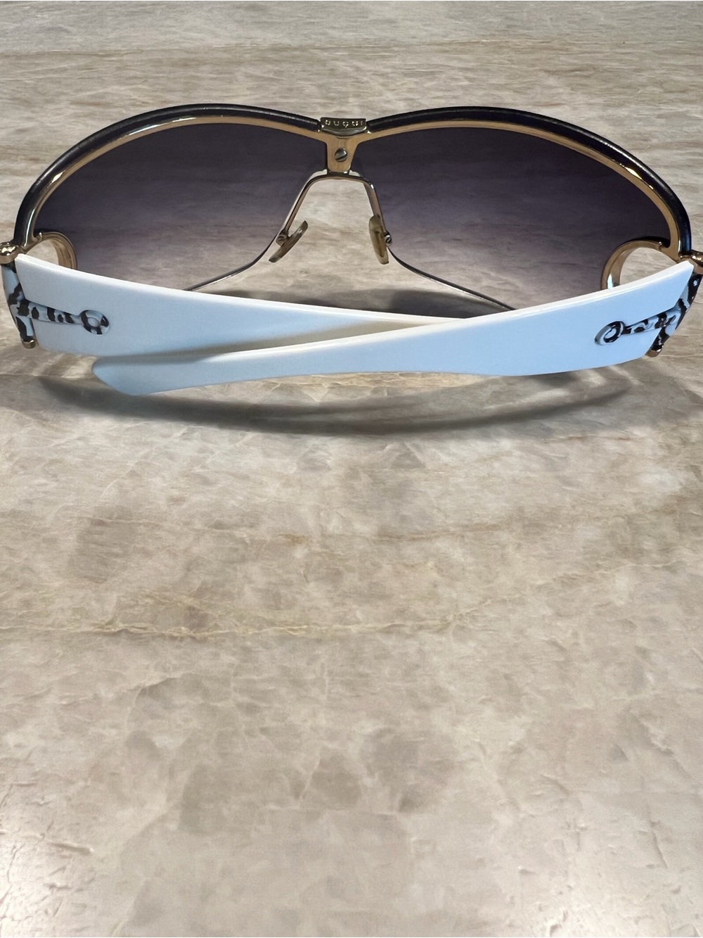 Gucci Women's Shield Sunglasses in Gradient gray